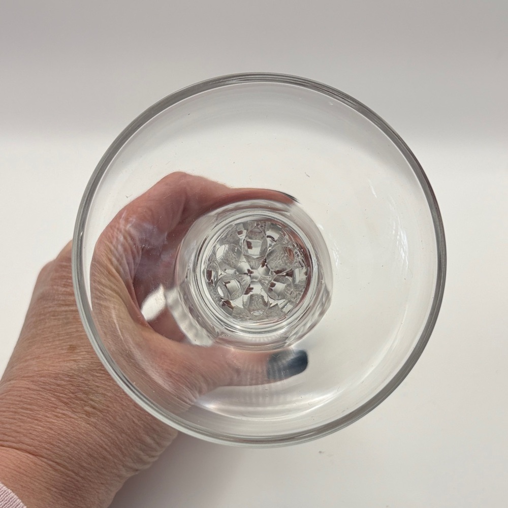 Pr of VTG Ceska Crystal Hexagon Stem Cocktail Glasses - Picture 4 of 6